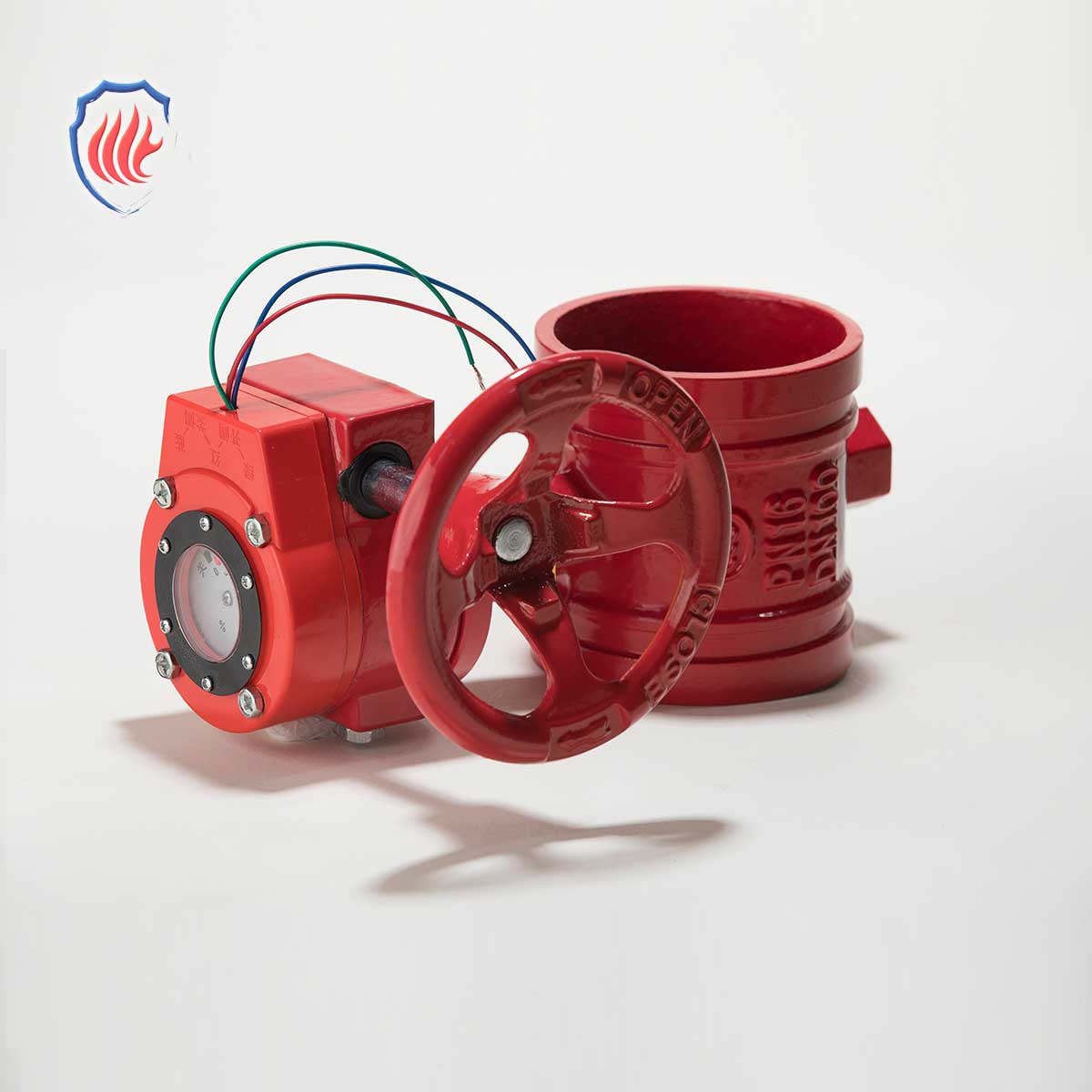 Signal Grooved Butterfly Valve with Worm Gear