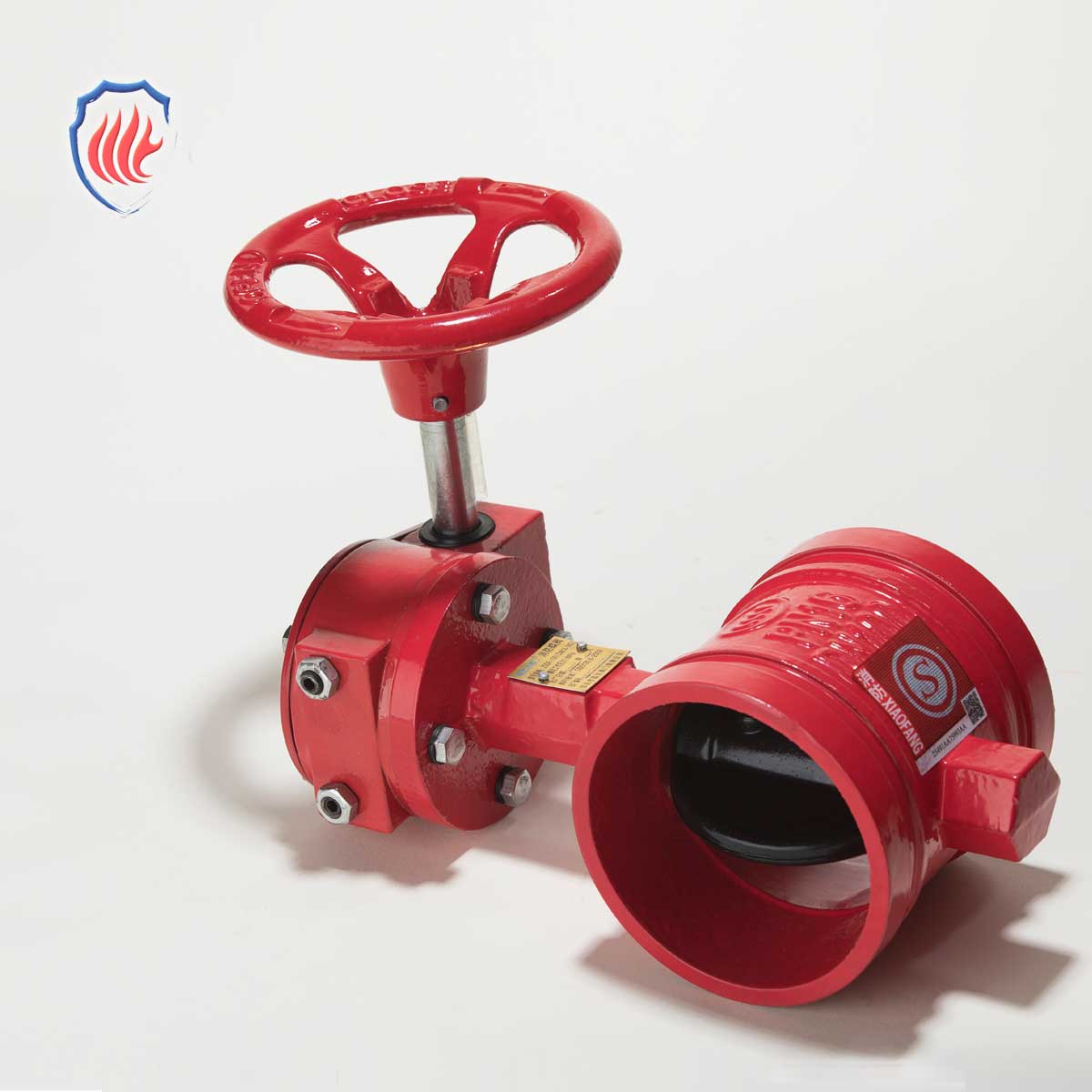 Worm Gear Grooved Butterfly Valve
